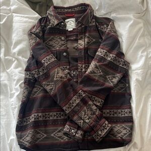 Iron & Resin Men's Geometric Pattern Shirt